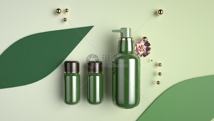 護膚品展示樣機圖片素材 C4D格式與VRF高清圖片免費下載